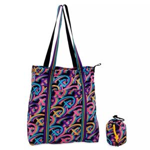 NWT Disney Store All Over Logo Tote w/ matching detachable pouch - Multicolor